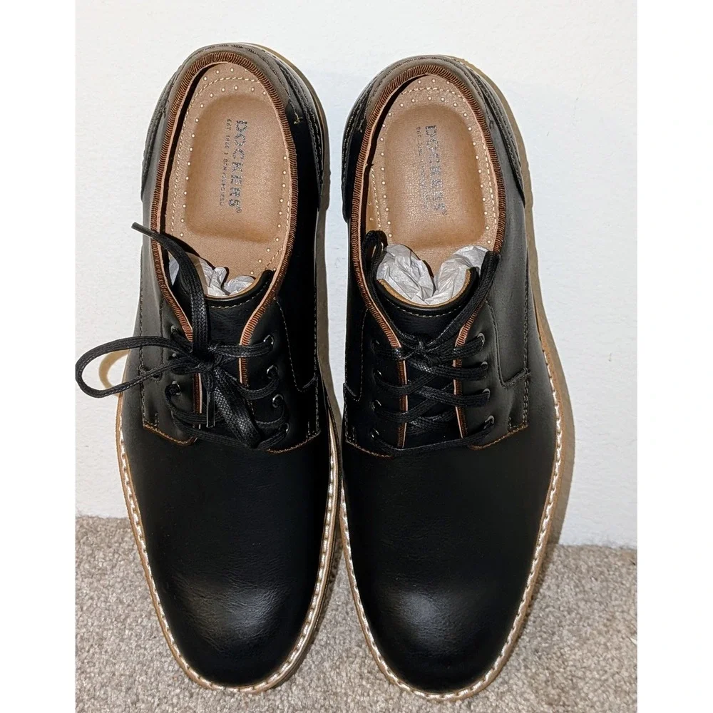 Dockers Bronson Business Casual‎ Shoes Black Mens Size 10 M Oxford Dress NEW